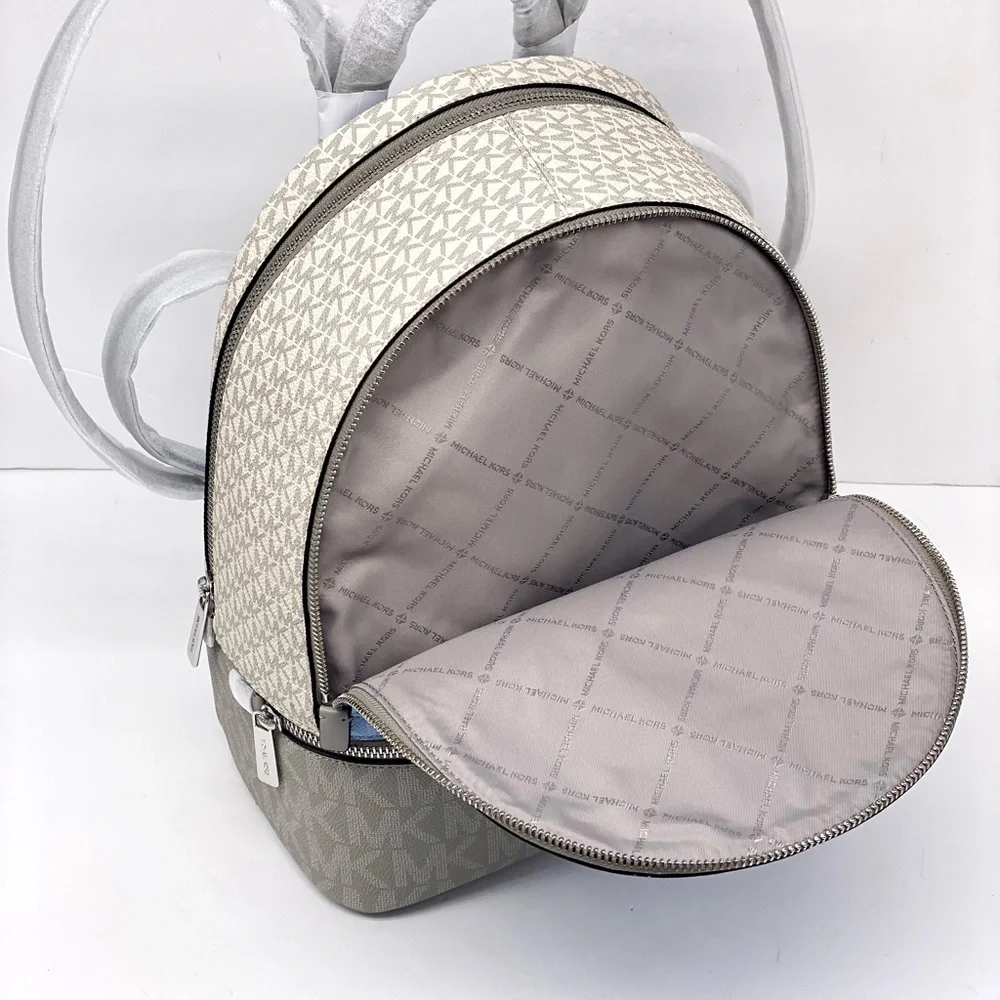Michael Kors Light Blue and Grey Backpack